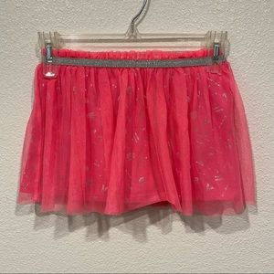 NWOT Kids Garanimals Girls Pink Glitter Mesh Skort Skirt Shorts Size 7